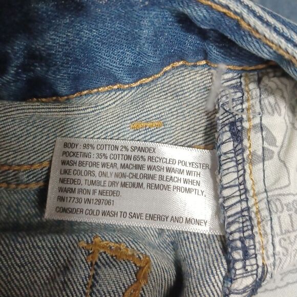 417411..Cat & Jack Straight leg Jeans Size 16Jr., W28" 29"Inseam 9"Rise - Picture 6 of 6